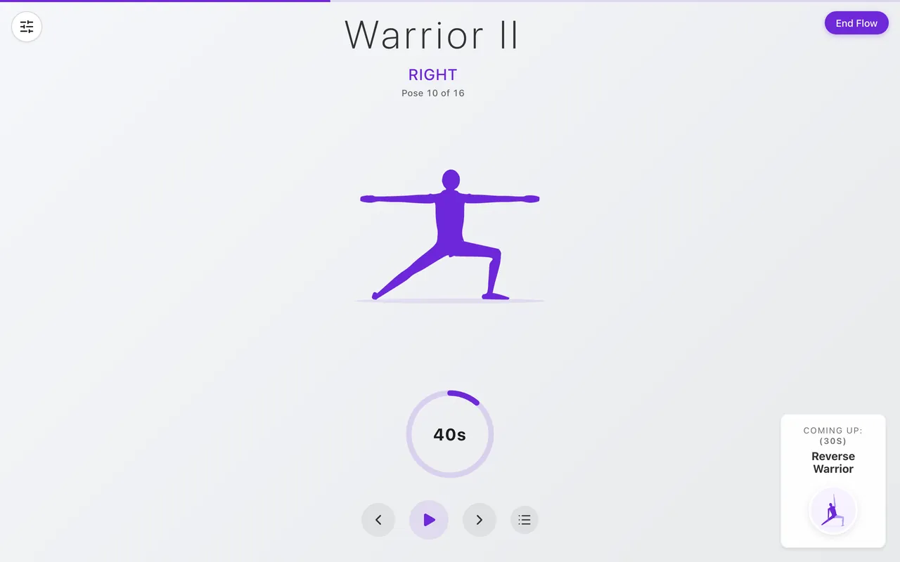 Guided playback in the web app on a laptop browser